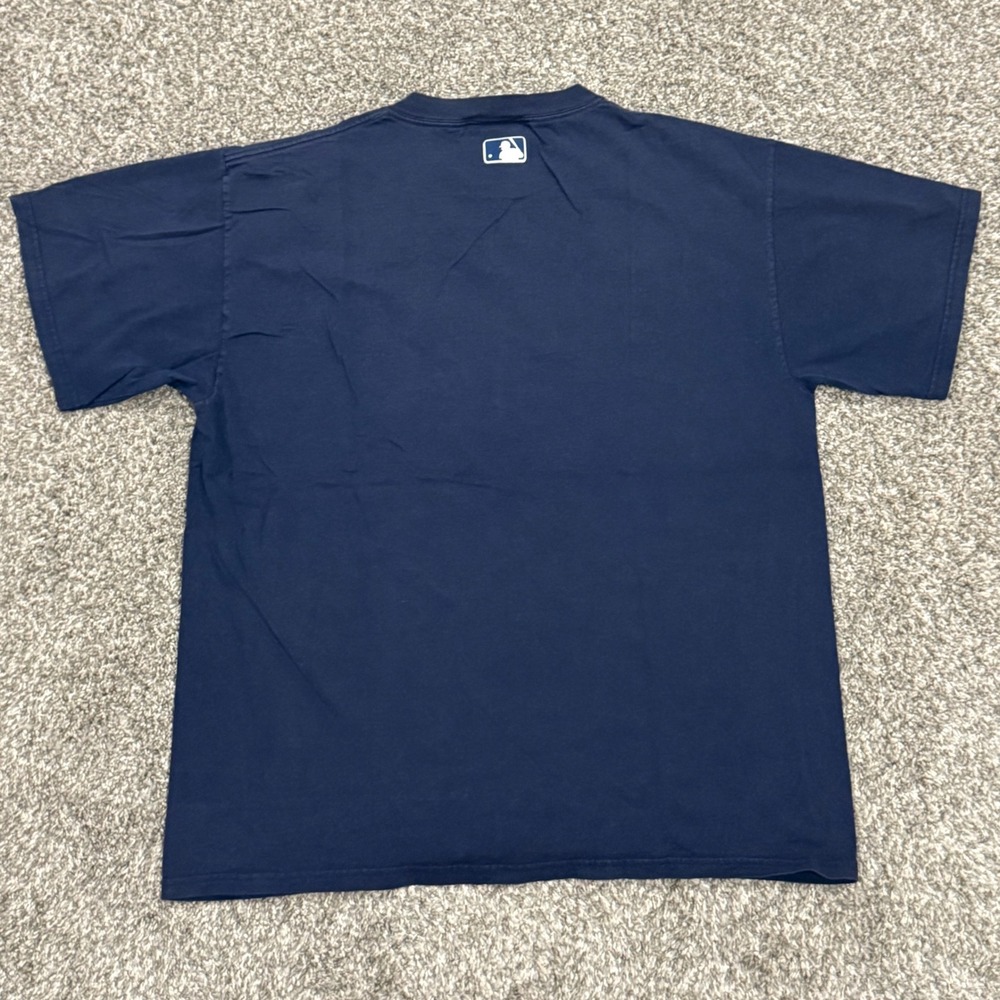 VTG Majestic 2002 MLB All Star Game American League Navy Blue T-Shirt Mens XL - Picture 5 of 5